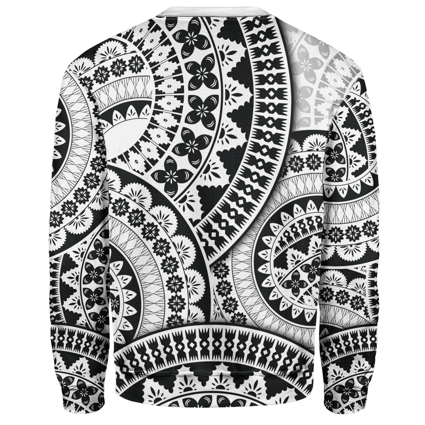 Fiji Sweatshirt Bula Fijian Circle Pattern Design