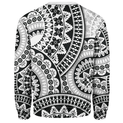 Fiji Sweatshirt Bula Fijian Circle Pattern Design