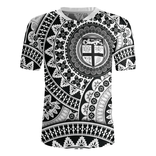 Fiji Rugby Jersey Bula Fijian Circle Pattern Design