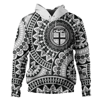 Fiji Hoodie Bula Fijian Circle Pattern Design