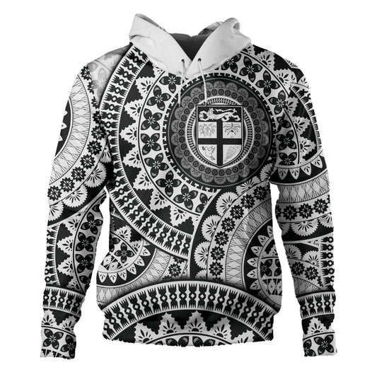 Fiji Hoodie Bula Fijian Circle Pattern Design