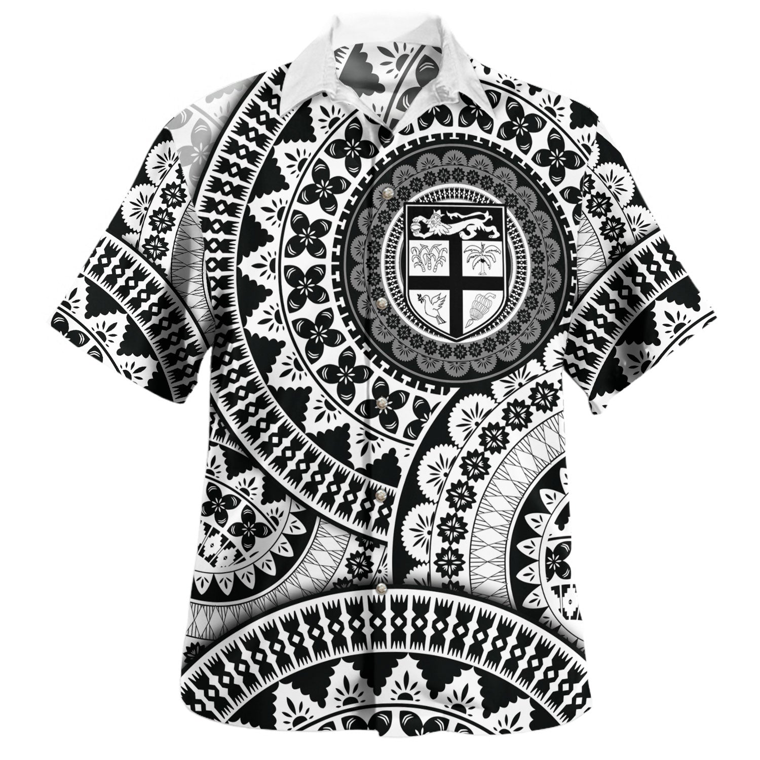 Fiji Hawaiian Shirt Bula Fiji Masi With Tagimaucia Flowers