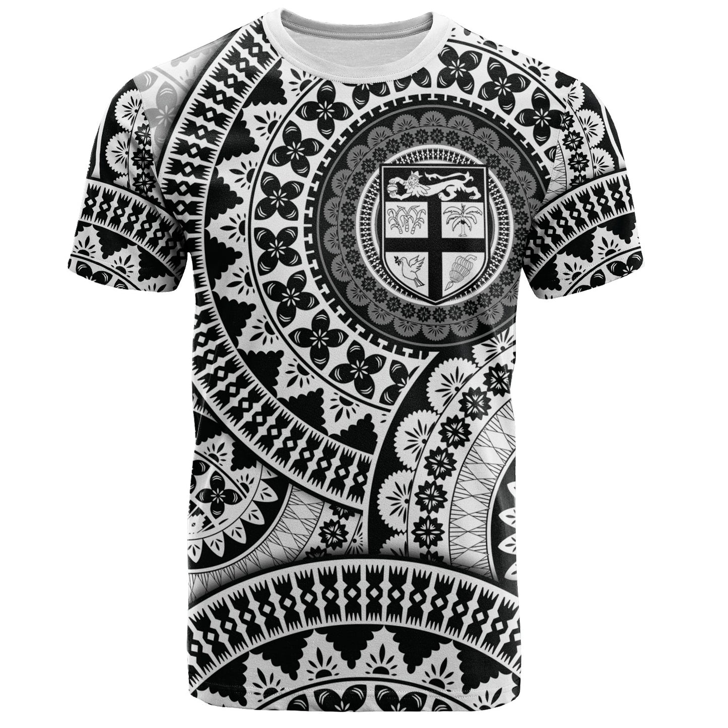 Fiji T-Shirt Bula Fijian Circle Pattern Design