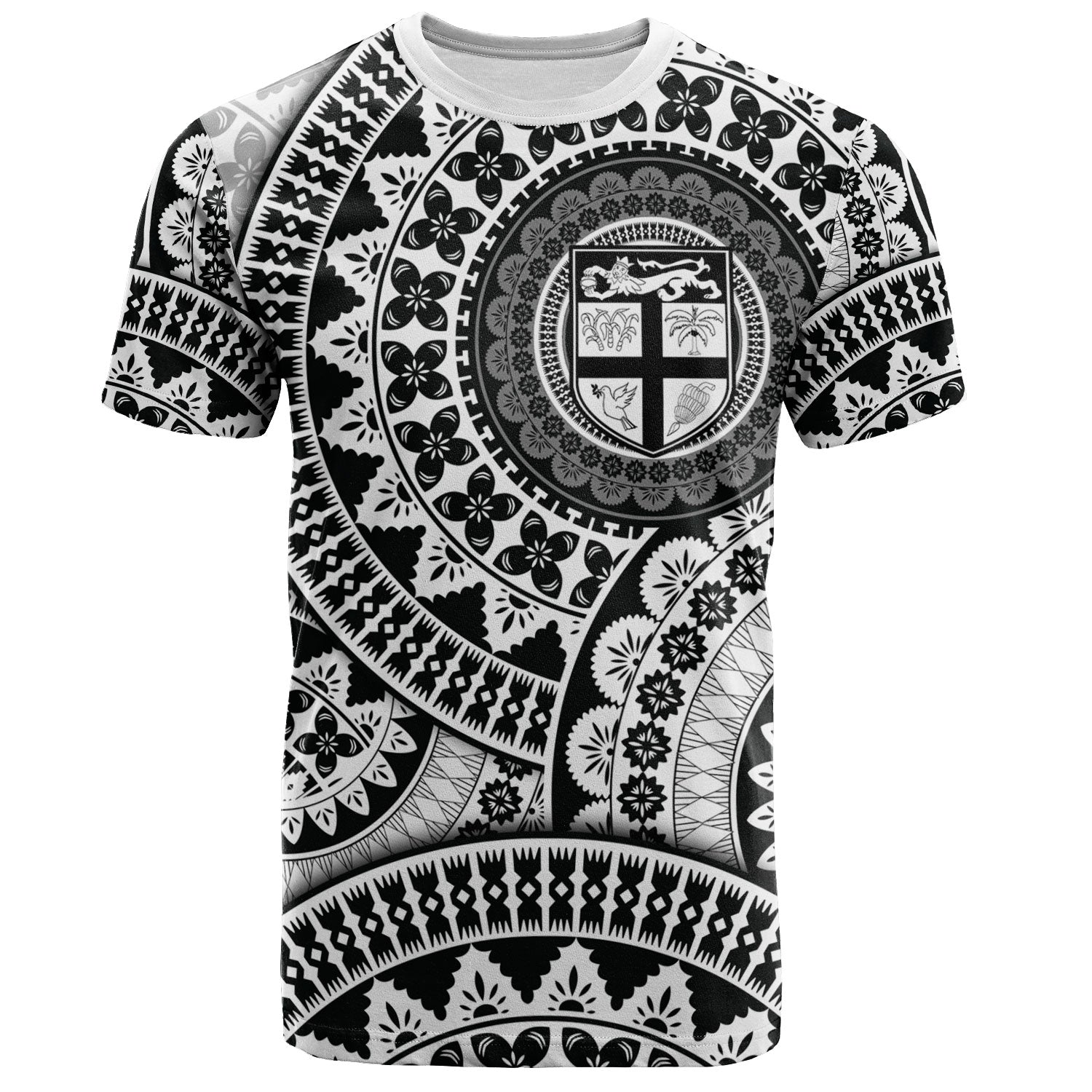 Fiji T-Shirt Bula Fijian Circle Pattern Design