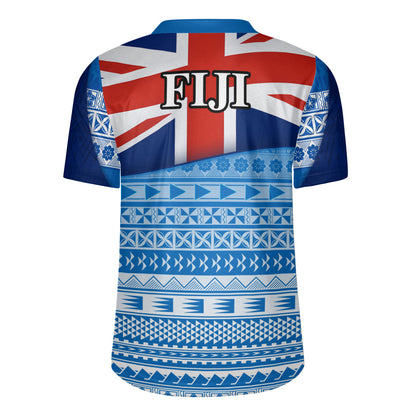 Fiji Custom Personalised Rugby Jersey Tapa Fijian Seamless Pattern