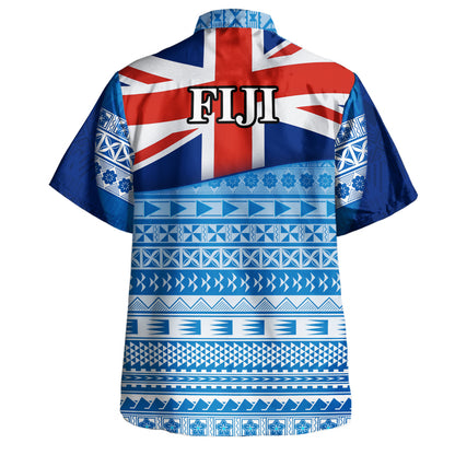 Fiji Custom Personalised Hawaiian Shirt Tapa Fijian Seamless Pattern