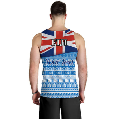 Fiji Custom Personalised Tank Top Tapa Fijian Seamless Pattern