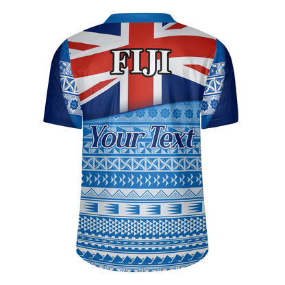Fiji Custom Personalised Rugby Jersey Tapa Fijian Seamless Pattern