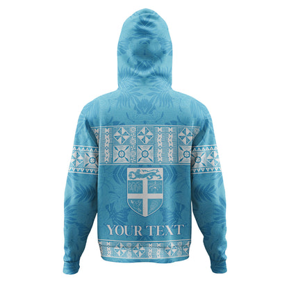 Fiji Hoodie Custom Traditional Fijian Masi Pink Color