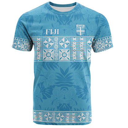 Fiji T-Shirt Custom Traditional Fijian Masi Pink Color