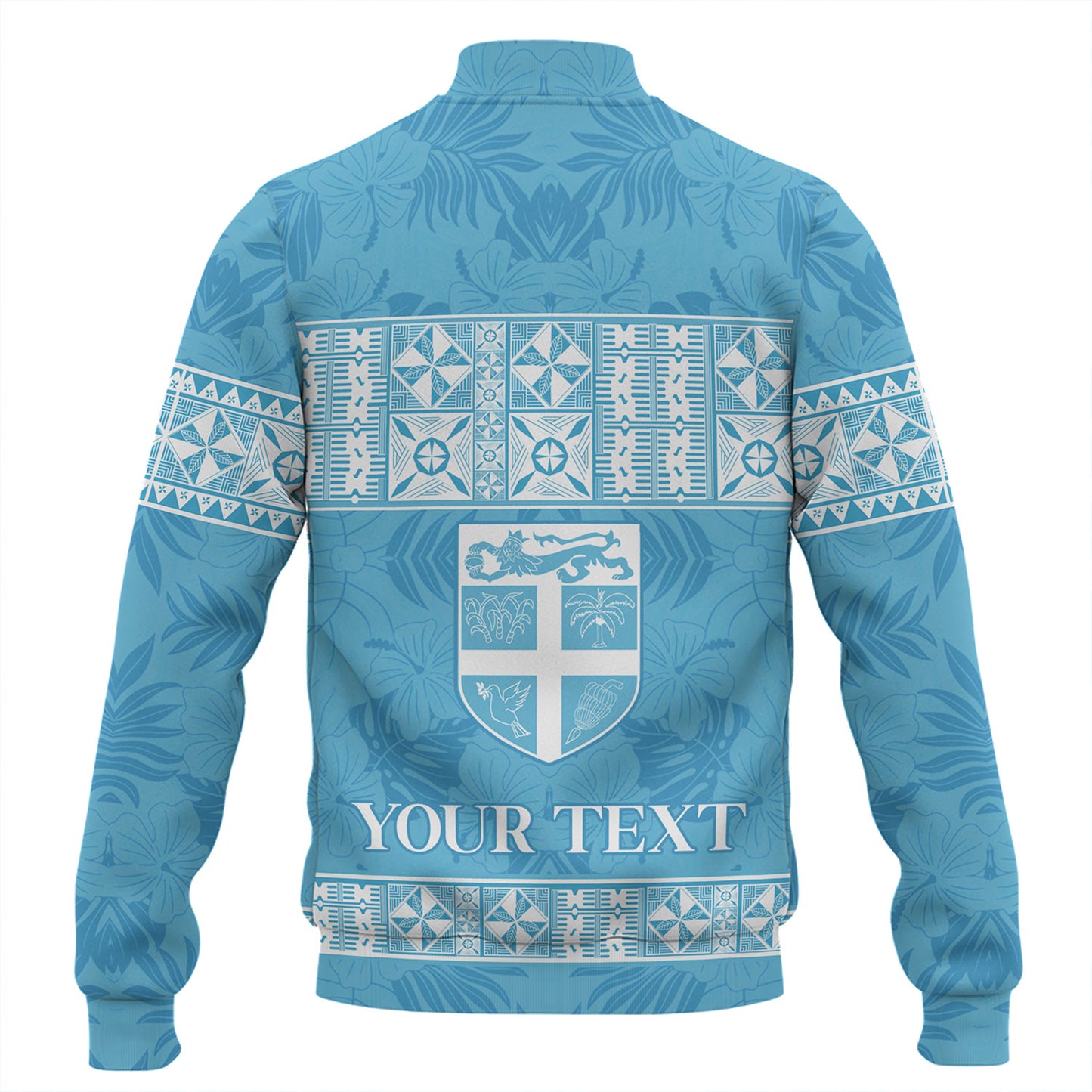 Fiji Baseball Jacket Custom Traditional Fijian Masi Pink Color