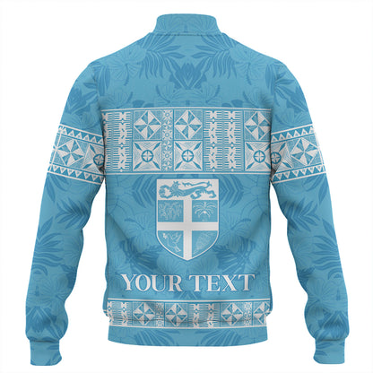 Fiji Baseball Jacket Custom Traditional Fijian Masi Pink Color