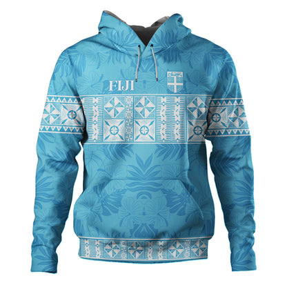 Fiji Hoodie Custom Traditional Fijian Masi Pink Color