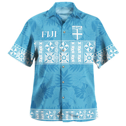 Fiji Hawaiian Shirt Custom Traditional Fijian Masi Pink Color