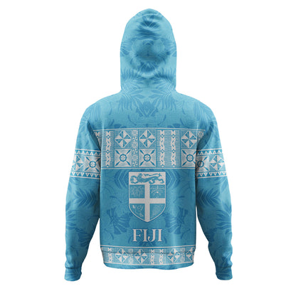 Fiji Hoodie Custom Traditional Fijian Masi Pink Color