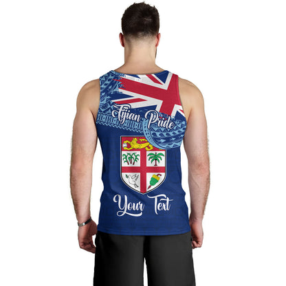 Fiji Tank Top - Custom Fijian Pride Masi Patterns