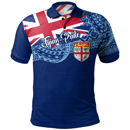Fiji Polo Shirt - Custom Fijian Pride Masi Patterns