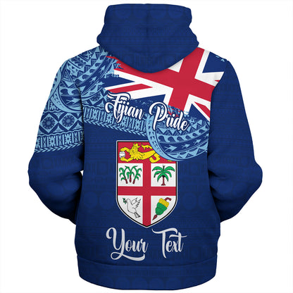 Fiji Sherpa Hoodie - Custom Fijian Pride Masi Patterns