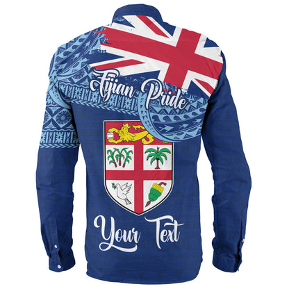 Fiji Long Sleeve Shirt - Custom Fijian Pride Masi Patterns