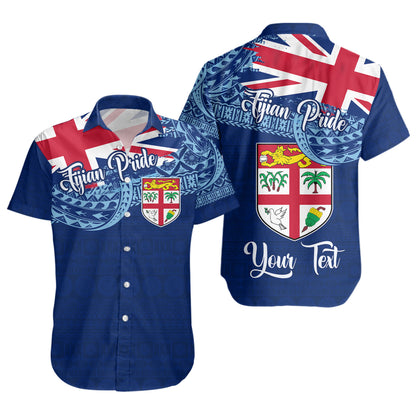 Fiji Short Sleeve Shirt - Custom Fijian Pride Masi Patterns