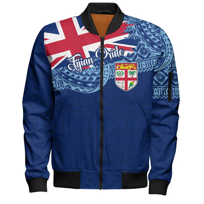 Fiji Bomber Jacket - Custom Fijian Pride Masi Patterns
