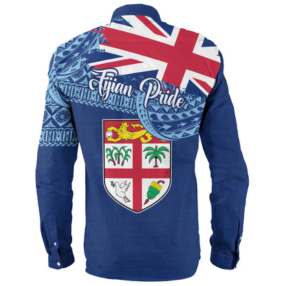 Fiji Long Sleeve Shirt - Custom Fijian Pride Masi Patterns