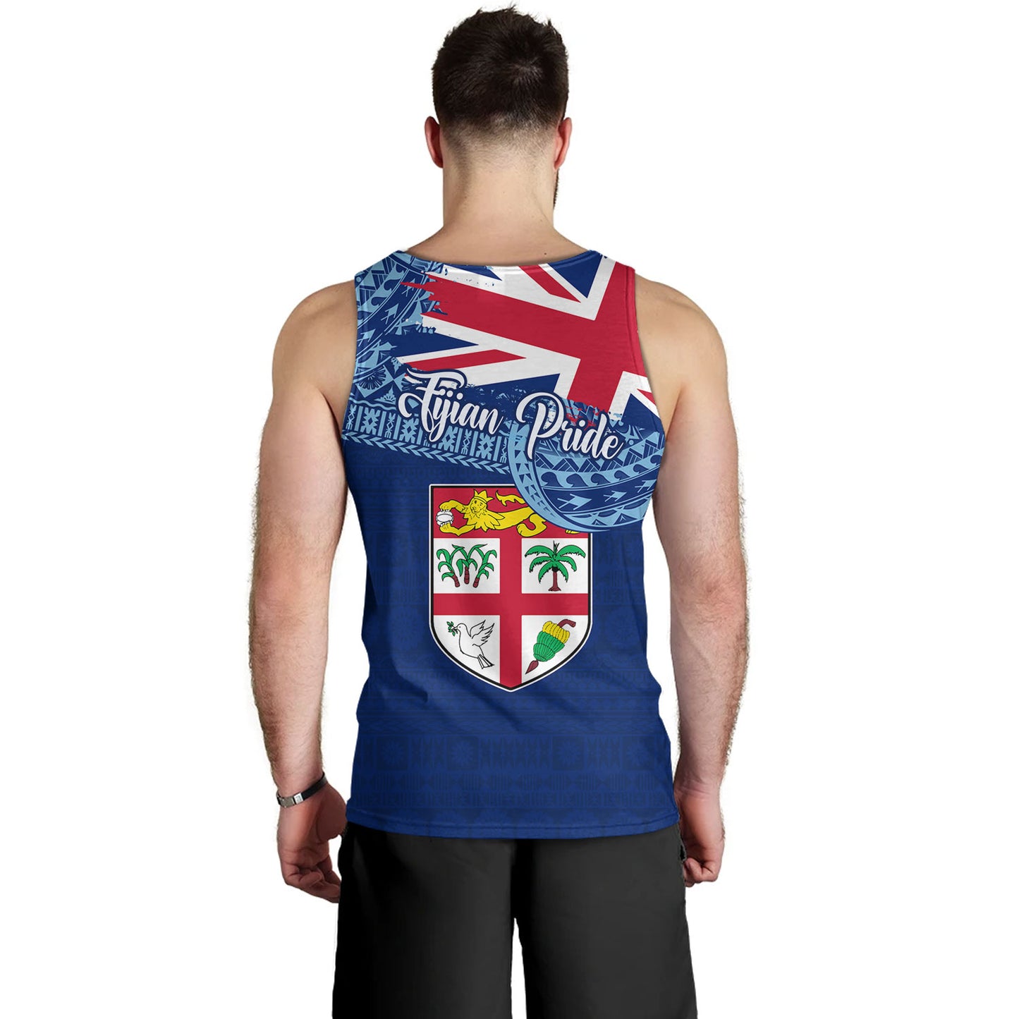 Fiji Tank Top - Custom Fijian Pride Masi Patterns