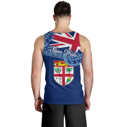 Fiji Tank Top - Custom Fijian Pride Masi Patterns