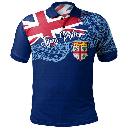 Fiji Polo Shirt - Custom Fijian Pride Masi Patterns