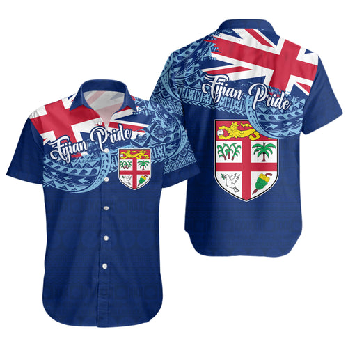 Fiji Short Sleeve Shirt - Custom Fijian Pride Masi Patterns