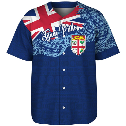 Fiji Baseball Shirt - Custom Fijian Pride Masi Patterns