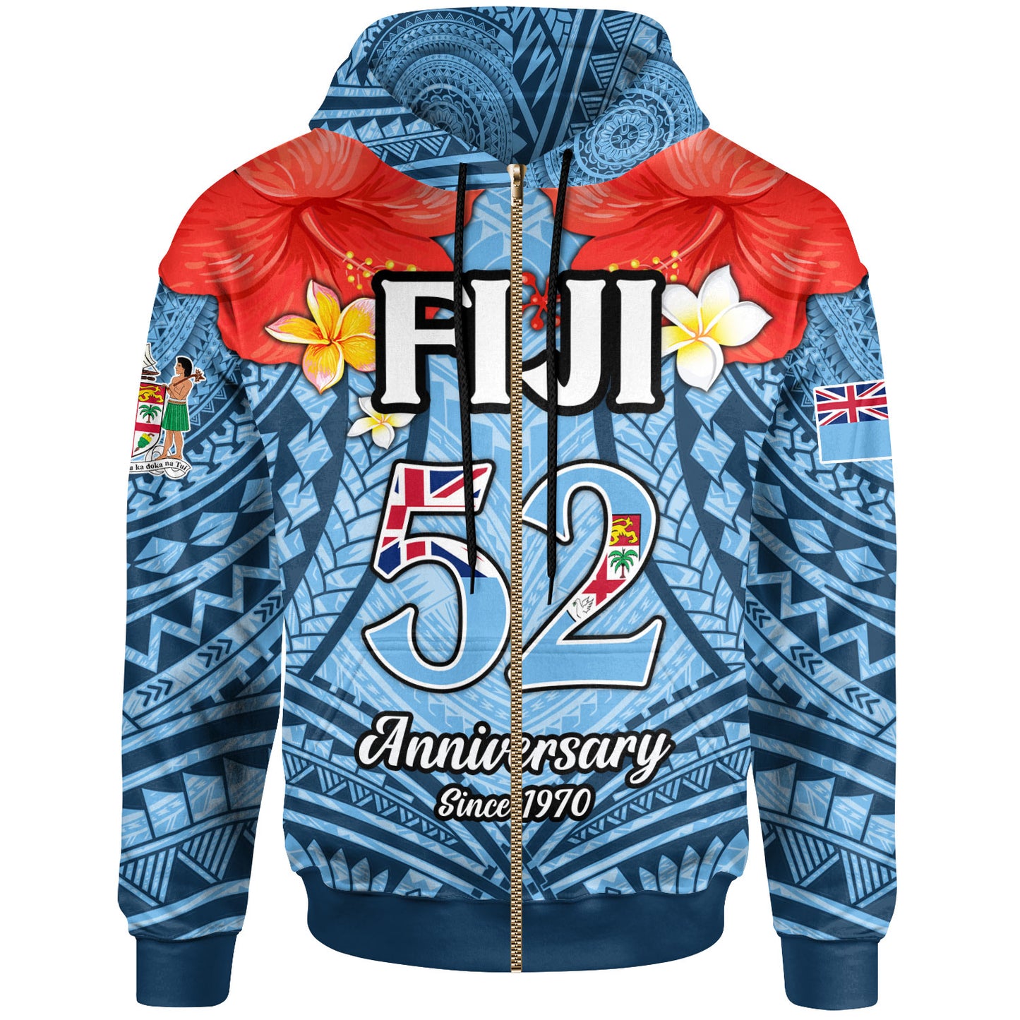 Fiji Hoodie - Fiji Anniversary Since 1970