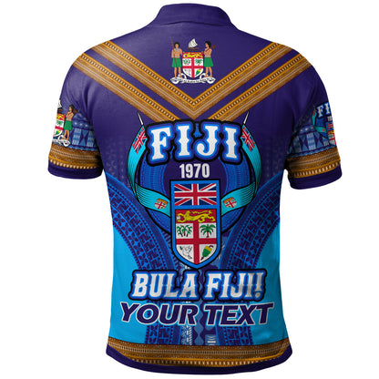 Fiji Day Polo Shirt - Custom BULA FIJI Tapa Patterns Polo Shirt