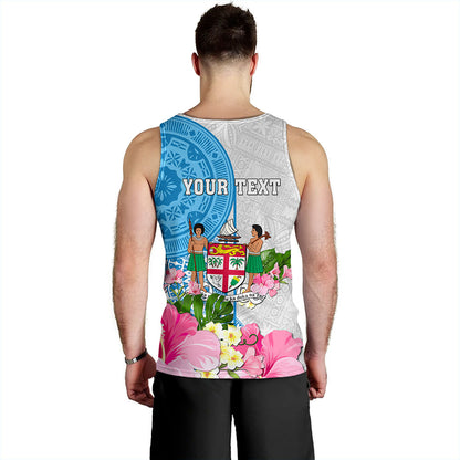 Fiji Tank Top Fiji Day Tanoa Hibiscus Fijian Tapa Masi Pattern