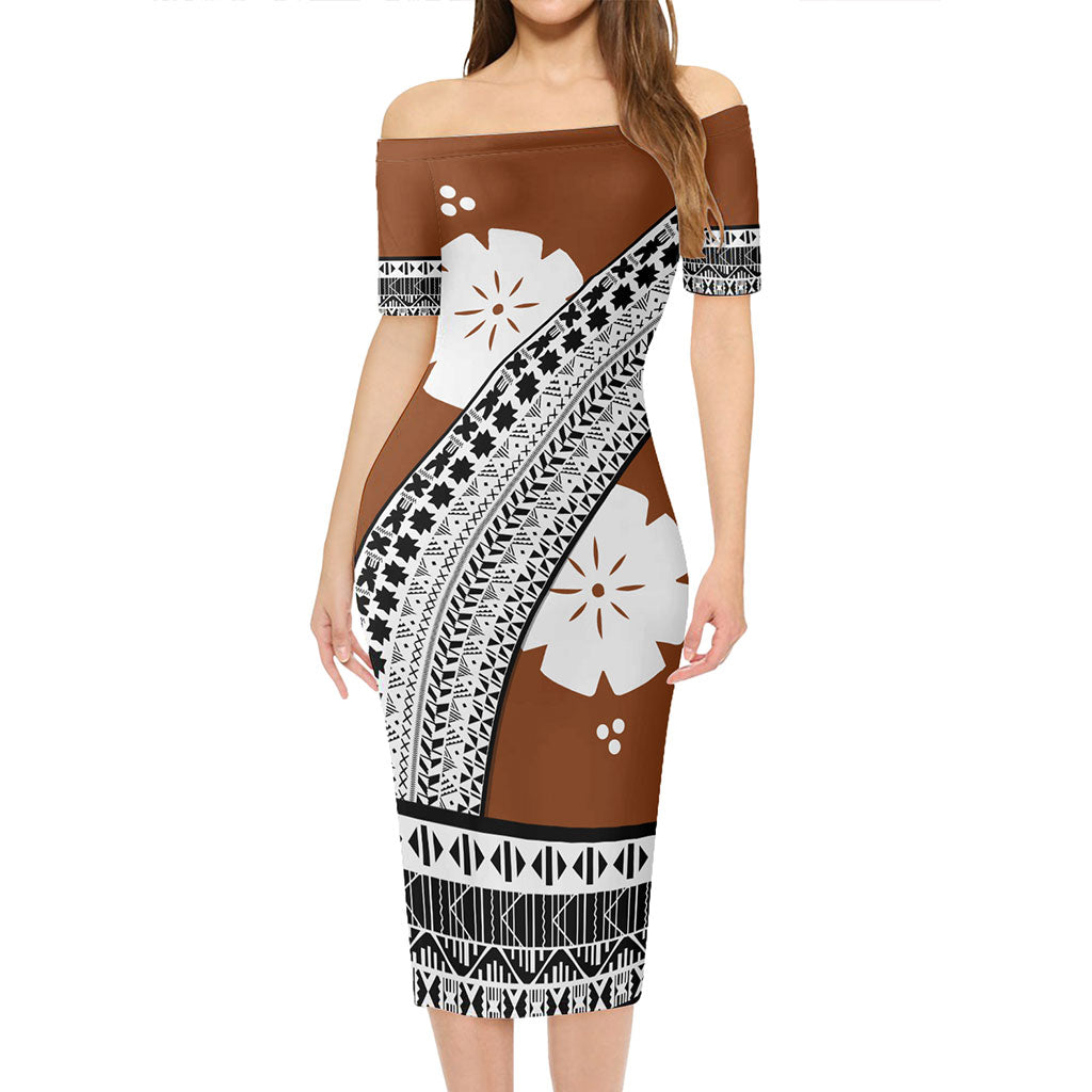 Fiji Combo Short Sleeve Dress And Shirt Masi Curve