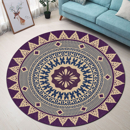 Fiji Round Rug Masi Pattern