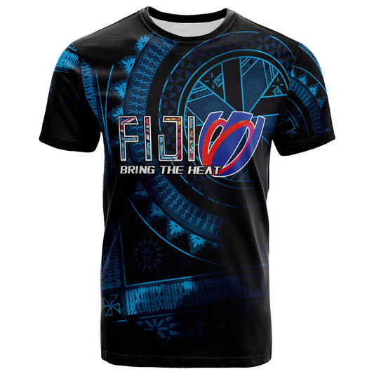 Fiji Custom Personalised T-Shirt Bring The Heat Rugby Cup