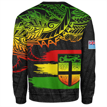 Fiji Sweatshirt Tribal Melanesia Grunge Reggae