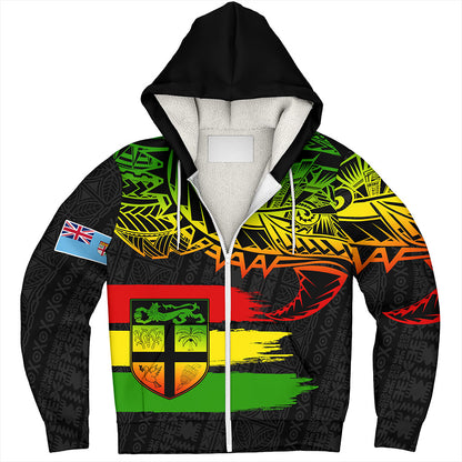Fiji Sherpa Hoodie Tribal Melanesia Grunge Reggae
