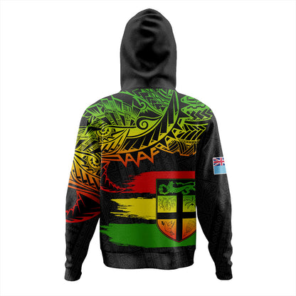 Fiji Hoodie Tribal Melanesia Grunge Reggae