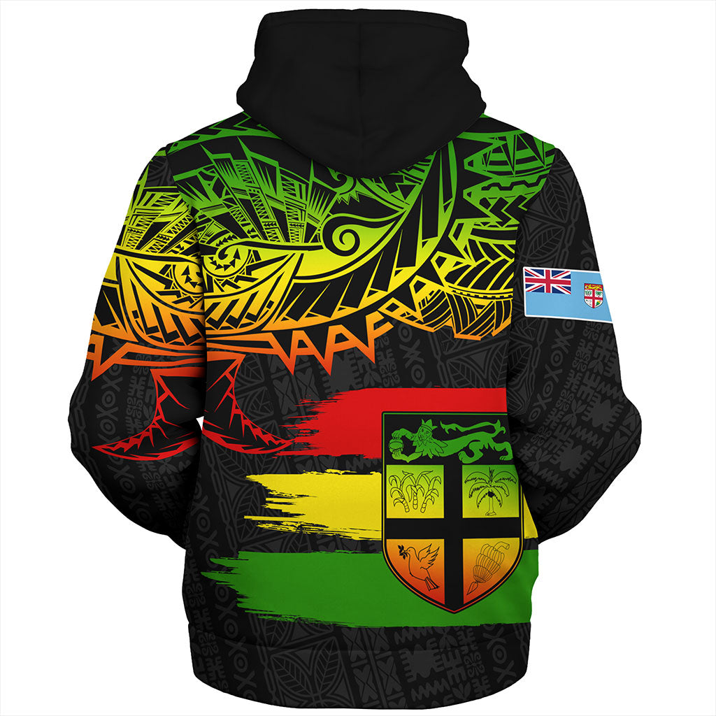 Fiji Sherpa Hoodie Tribal Melanesia Grunge Reggae