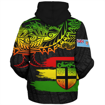 Fiji Sherpa Hoodie Tribal Melanesia Grunge Reggae