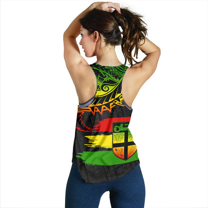 Fiji Women Tank Tribal Melanesia Grunge Reggae