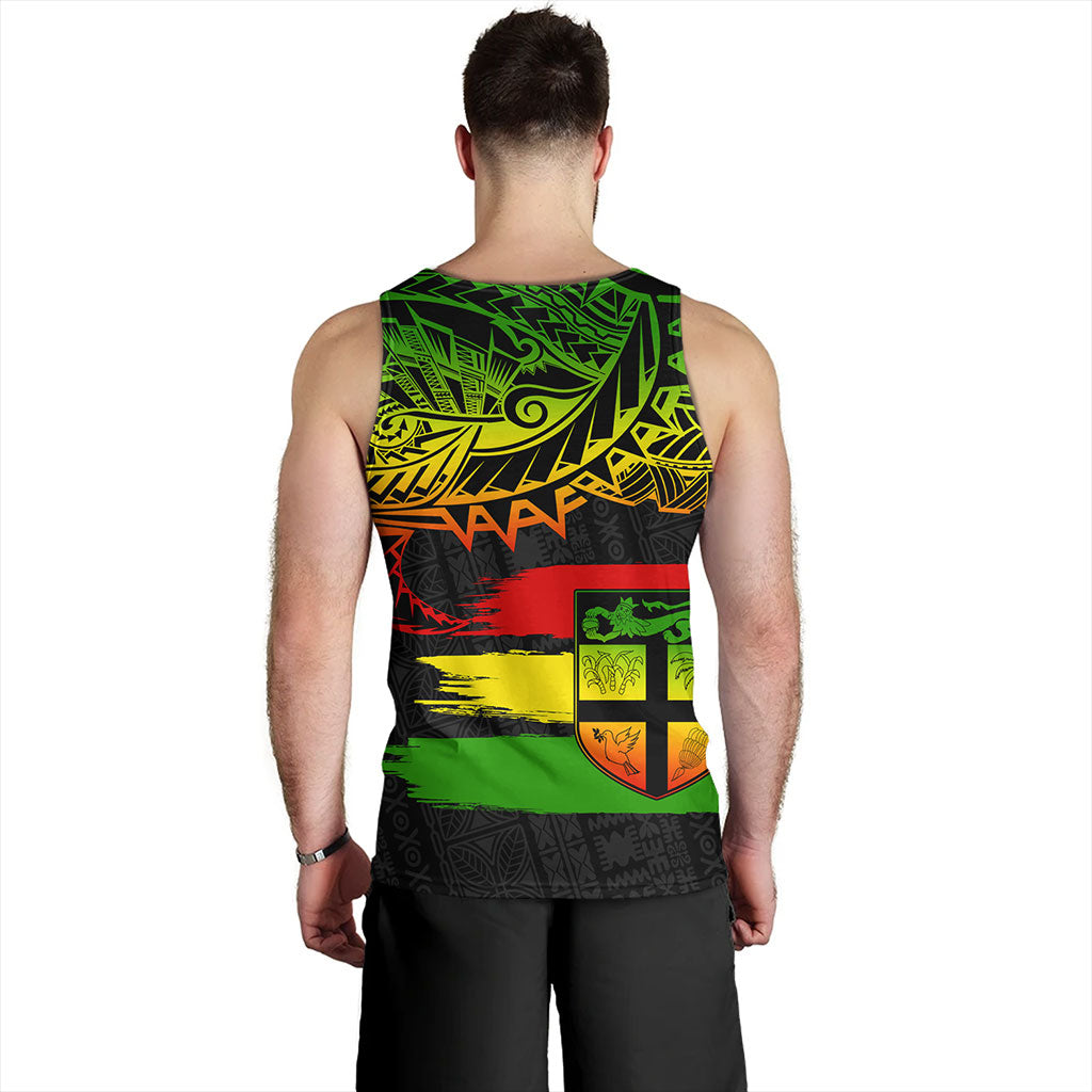 Fiji Tank Top Tribal Melanesia Grunge Reggae
