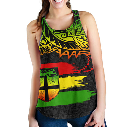 Fiji Women Tank Tribal Melanesia Grunge Reggae