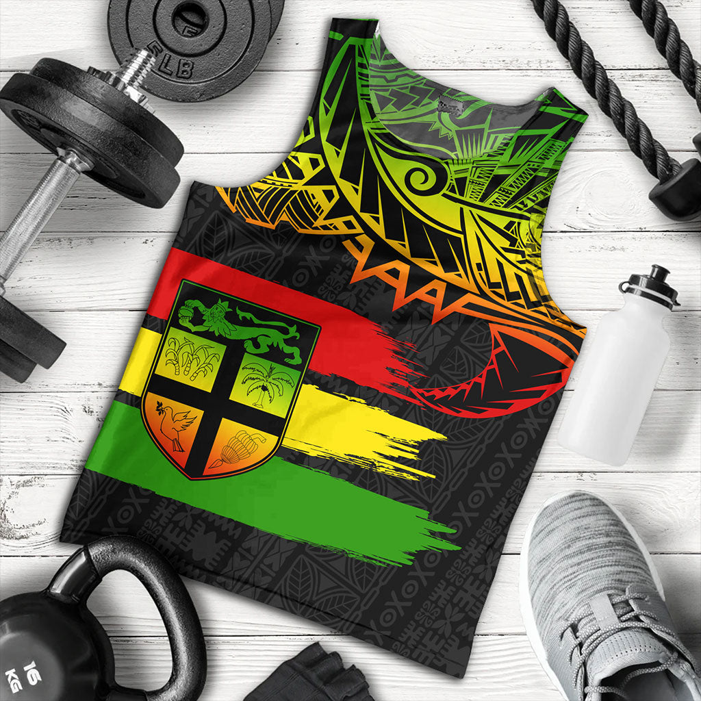 Fiji Tank Top Tribal Melanesia Grunge Reggae