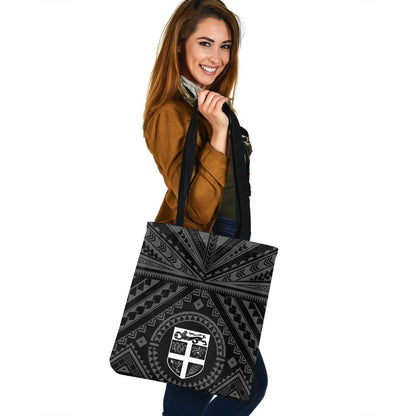 Fiji Custom Personalised Tote Bag Polynesian Tattoo Style