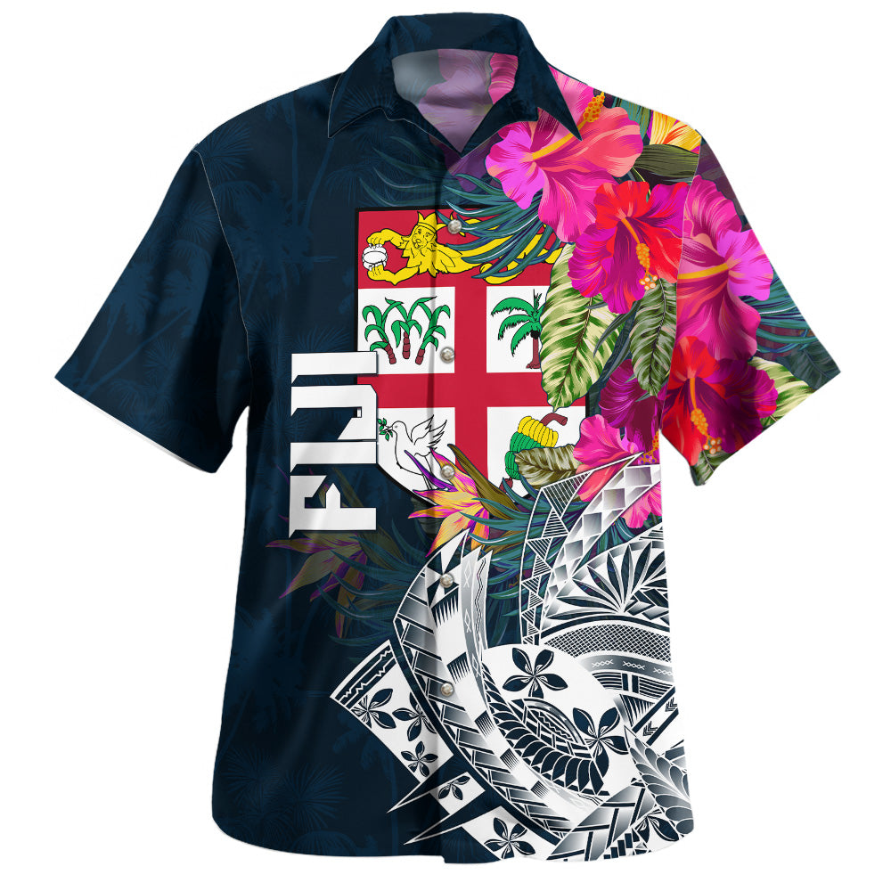 Fiji Hawaiian Shirt Custom Personalised Polynesian Summer Vibes