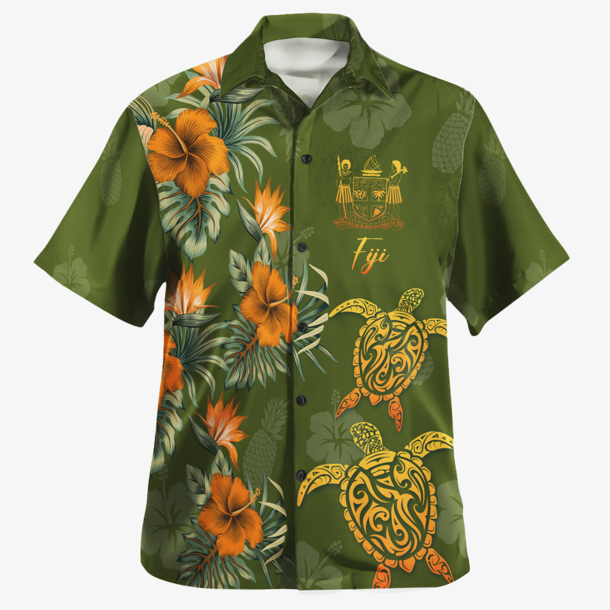 Papua New Guinea Custom Personalised Hawaiian Shirt Polynesian Tropical Summer