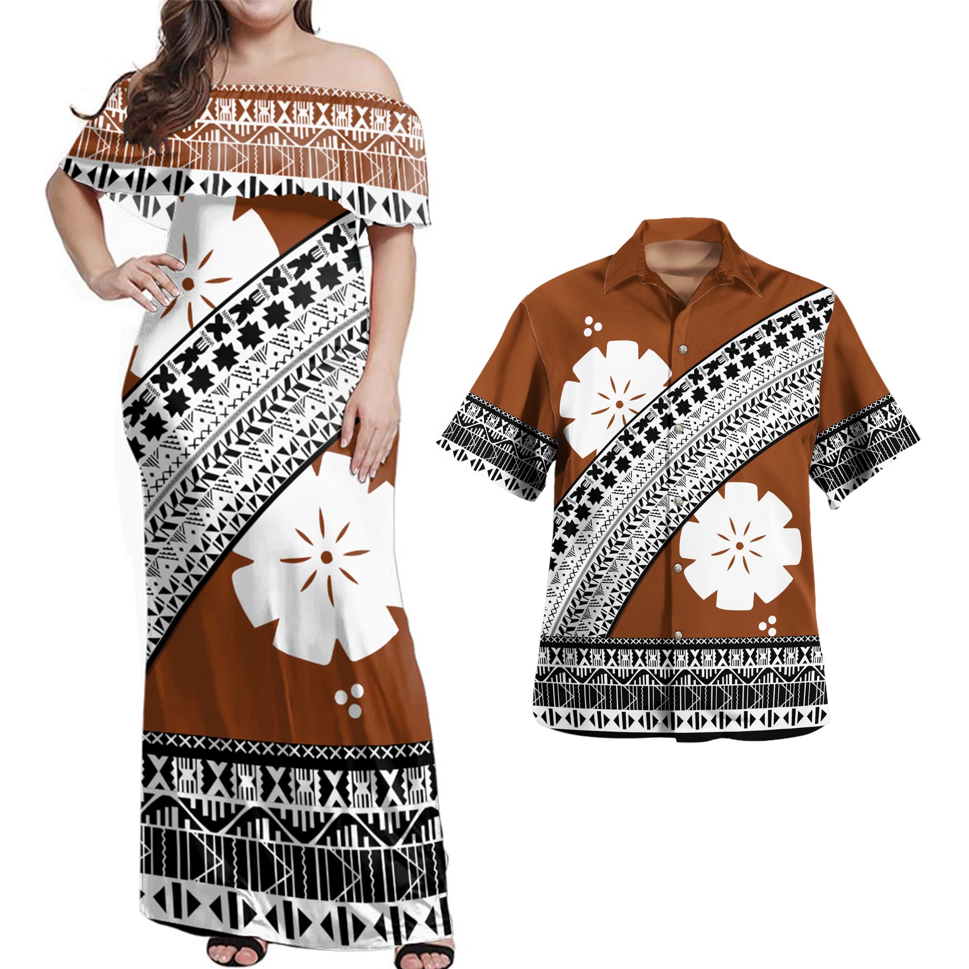 Fiji Combo Dress And Shirt Masi Curve